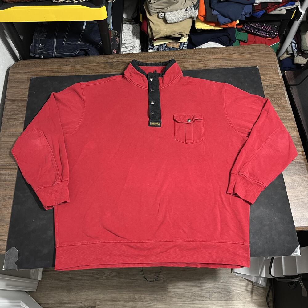Vintage Polo Ralph Lauren Sweatshirt Mens 3XLT Rugby Military Paratrooper 90s